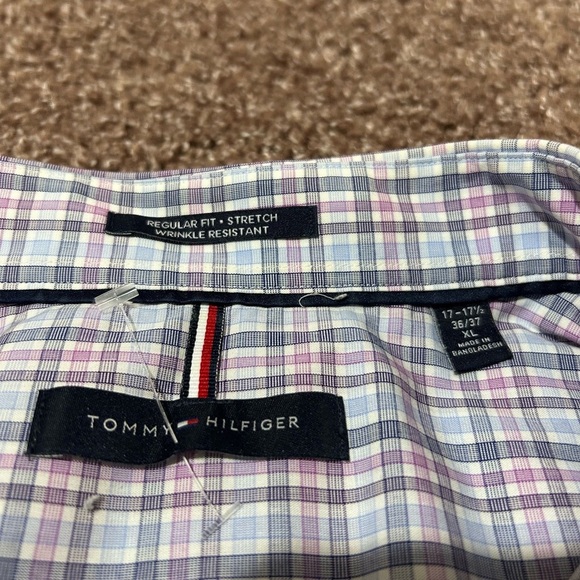 Tommy Hilfiger Men's Blue Checkered Shirt - Picture 3 of 11